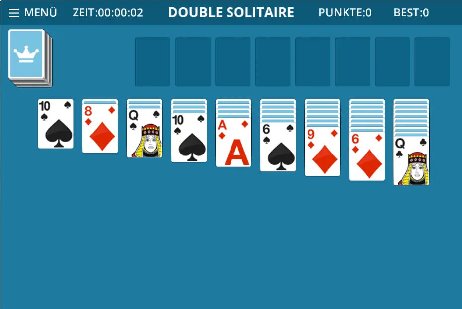 Solitär Spielen 5 Double Klondike Solitär